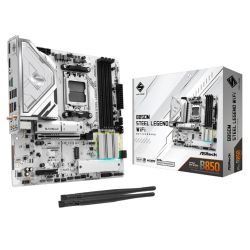 Asrock B850M STEEL LEGEND WIFI, AMD B850, AM5, Micro ATX, 4 DDR5, HDMI, DP, Wi-Fi 7, 2.5G LAN, RGB, 3x M.2 Asrock B850M STEEL LEGEND WIFI, AMD B850, AM5, Micro ATX, 4 DDR5, HDMI, DP, Wi-Fi 7, 2.5G LAN, RGB, 3x M.2